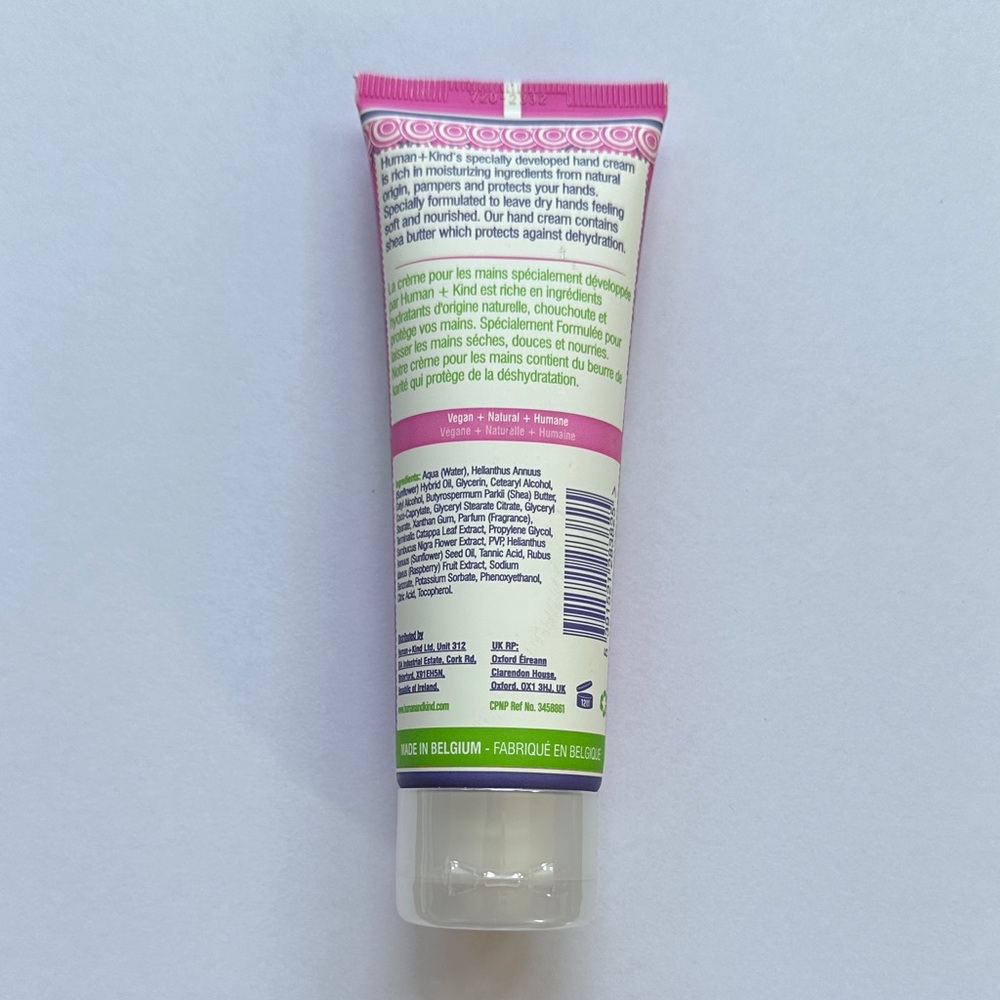 Human+Kind Elderflower & Raspberry Moisturizing Hand Cream - Picture 3 of 4